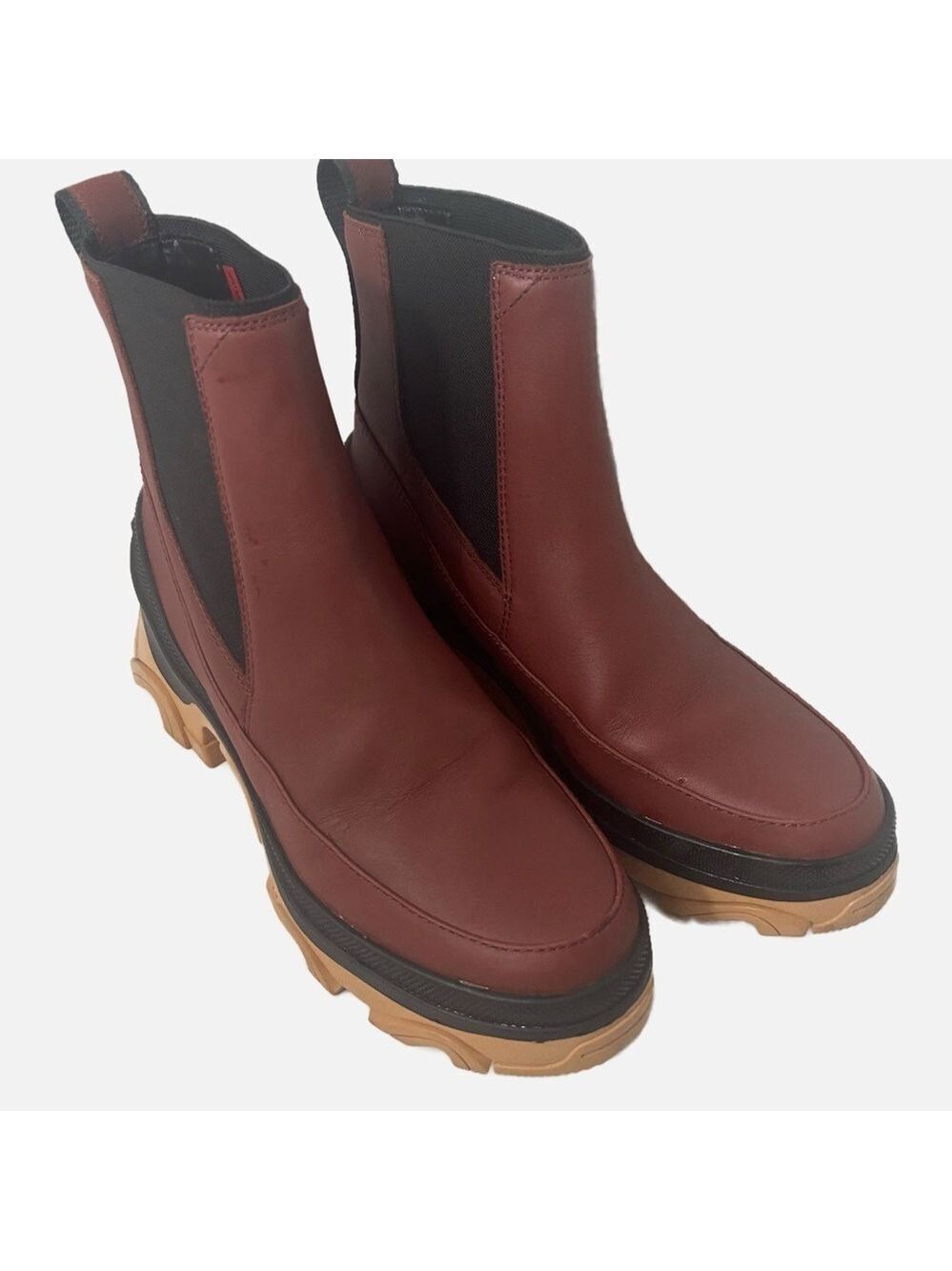 SOREL Women’s Brex Chelsea Boot Spice/Black Lug Sole Waterproof Streetwear